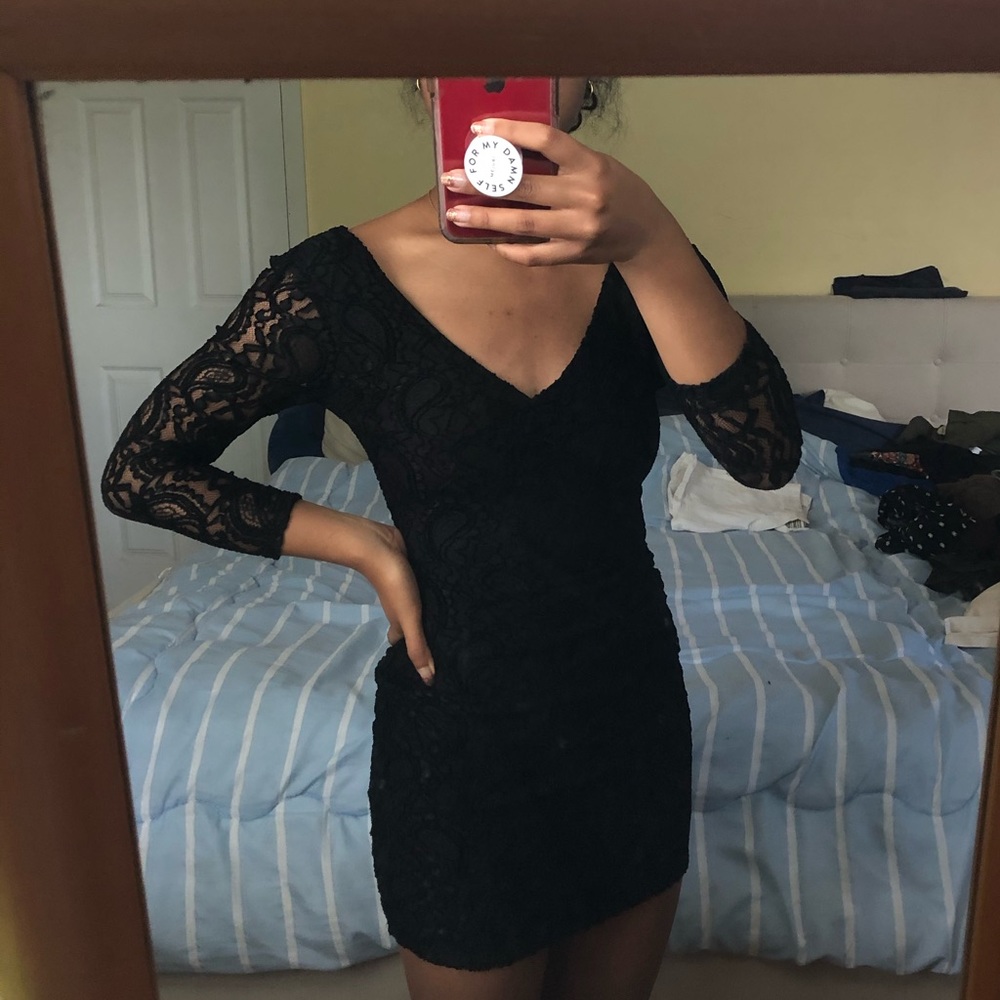 NWT UO Black lace dress, never worn